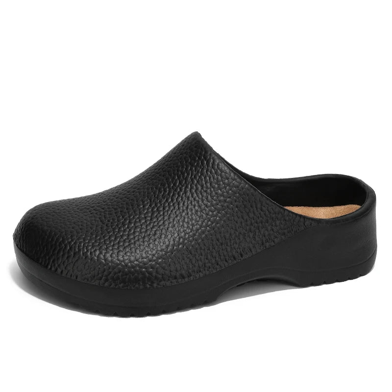 Couple Chef Shoes Four Seasons Waterproof Anti slip Men's and Women's casual Business Work Shoes Fashion comfort Half EVA Shoes