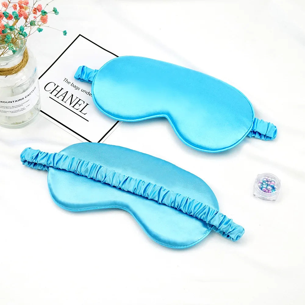 Imitated Silk Eye Mask for Sleeping Breathable Eyeshade Cover Sleeping Mask for Travel Nap Soft Comfort Blindfold Night Eyepatch