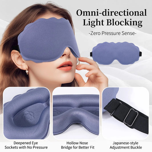 3D Sleeping Mask Slaapmasker Night Sleep Patch Travel Portable Sleeping Mask Eyepatch Blindfold Eyeshade Sleep Mask for Eyes