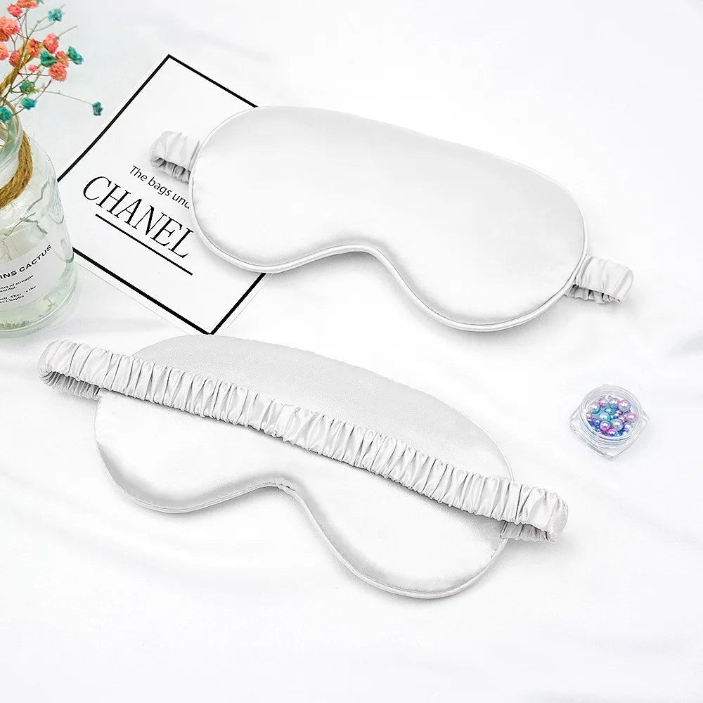 Imitated Silk Eye Mask for Sleeping Breathable Eyeshade Cover Sleeping Mask for Travel Nap Soft Comfort Blindfold Night Eyepatch