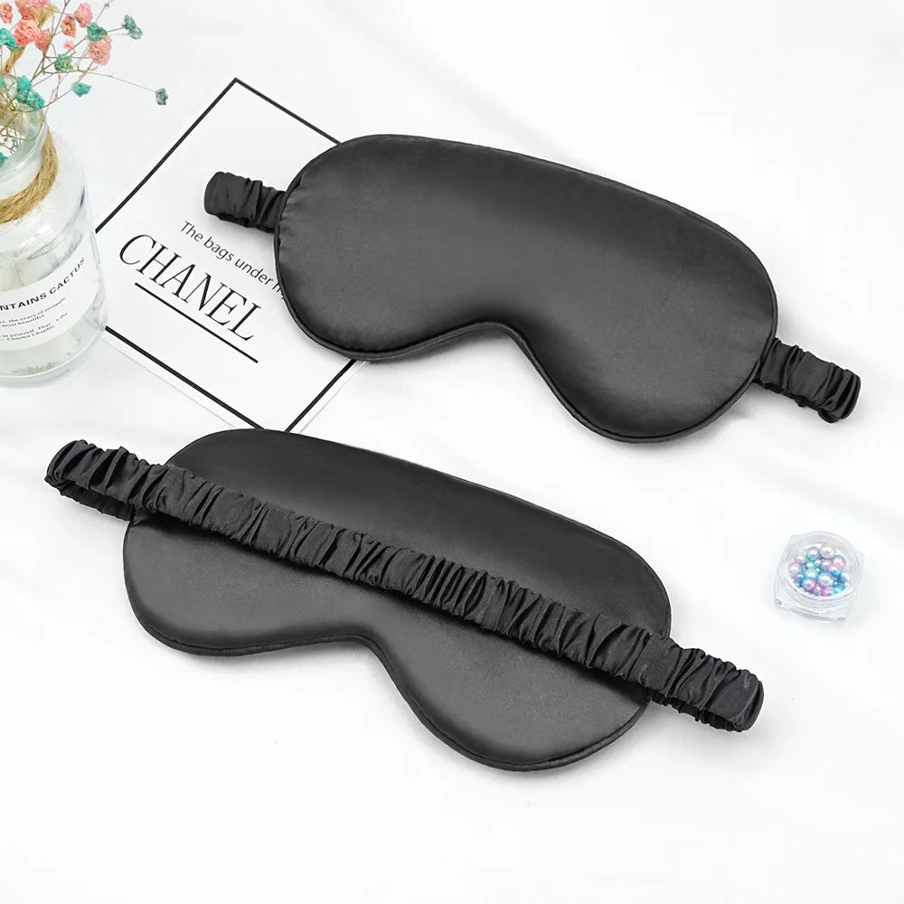 Imitated Silk Eye Mask for Sleeping Breathable Eyeshade Cover Sleeping Mask for Travel Nap Soft Comfort Blindfold Night Eyepatch