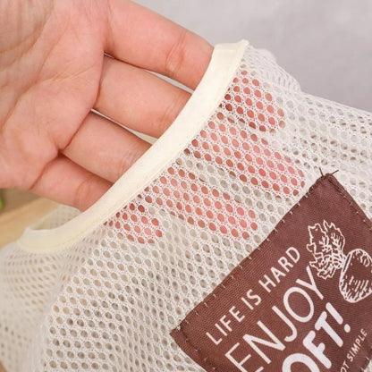 Vegetable Underwear Socks Sundries Storage Bag Hollow Widen Handle Hanging Net Organizer Reusable Large Capacity