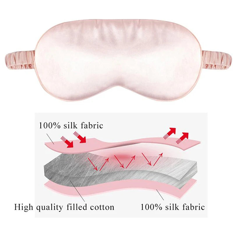 Imitated Silk Eye Mask for Sleeping Breathable Eyeshade Cover Sleeping Mask for Travel Nap Soft Comfort Blindfold Night Eyepatch