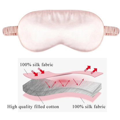 Imitated Silk Eye Mask for Sleeping Breathable Eyeshade Cover Sleeping Mask for Travel Nap Soft Comfort Blindfold Night Eyepatch